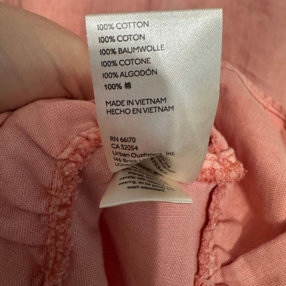 Free People Agnes Denim Mini Dress pink size XS - Picture 7 of 7